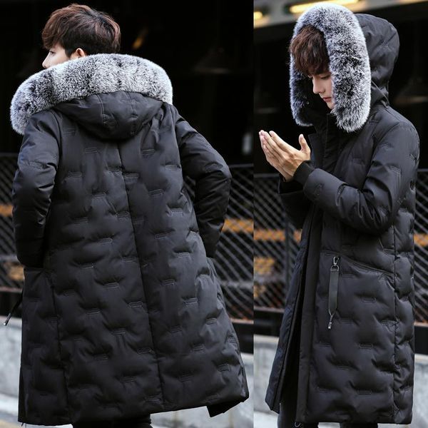 winter parka men's solid jacket 2019 new arrival thick warm coat long hooded jacket fur collar windproof padded coat fashion men, Black
winter parka men's solid jacket 2019 new arrival thick warm coat long hooded jacket fur collar windproof padded coat fashion men, Black