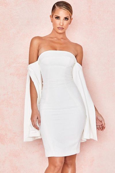 2019 new women fashion white off the shoulder strapless vestidos celebrity evening party bodycon bandage dresses wholesale, Black;gray
2019 new women fashion white off the shoulder strapless vestidos celebrity evening party bodycon bandage dresses wholesale, Black;gray