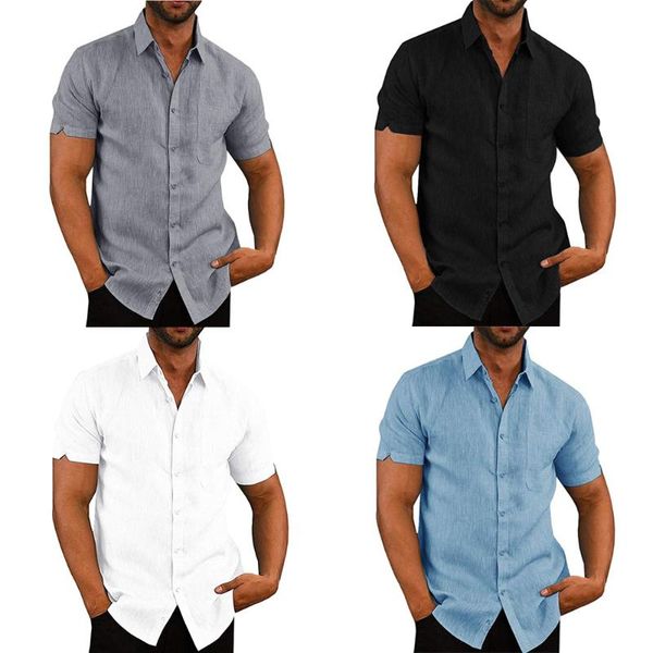 summer men's linen shirt lapel solid color short-sleeve button autumn casual loose male breathable plus size -3xl new, White;black
summer men's linen shirt lapel solid color short-sleeve button autumn casual loose male breathable plus size -3xl new, White;black