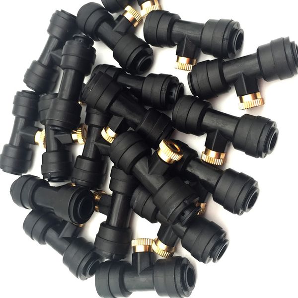 s166 thread 1/4'' slip-lock outdoor misting nozzle tees 10pcs brass mister nozzle sprayer 10pcs plugs 2pcs for cooling system
s166 thread 1/4'' slip-lock outdoor misting nozzle tees 10pcs brass mister nozzle sprayer 10pcs plugs 2pcs for cooling system