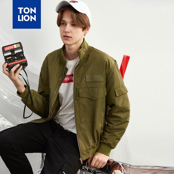 tonlion spring autumn armygreen jackets men turtleneck long sleeve mens outerwear and coats rib sleeve solid jackets for man new, Black;brown
tonlion spring autumn armygreen jackets men turtleneck long sleeve mens outerwear and coats rib sleeve solid jackets for man new, Black;brown