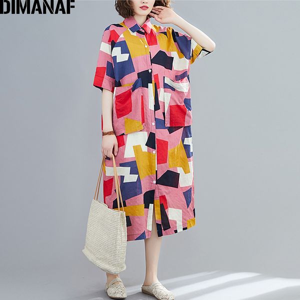 dimanaf plus size summer women shirt dress sundress print patchwork fashion lady vestidos loose pockets button cardigan clothing, White
dimanaf plus size summer women shirt dress sundress print patchwork fashion lady vestidos loose pockets button cardigan clothing, White