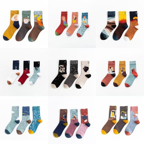 3 пары crew socks mid length унисекс смешные cute носки подарков повседневный street wear творческий мультфильм картина маслом смешные, Black;white
3 пары crew socks mid length унисекс смешные cute носки подарков повседневный street wear творческий мультфильм картина маслом смешные, Black;white