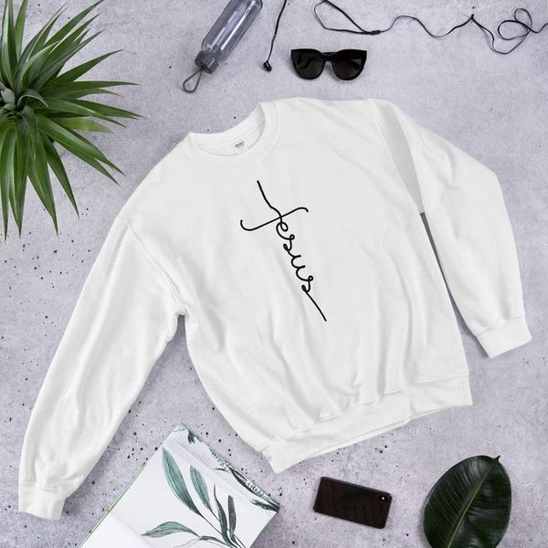 christian sweatshirt jesus cross script christian heavy blend faith religion women fashion aesthetic pullover top, Black
christian sweatshirt jesus cross script christian heavy blend faith religion women fashion aesthetic pullover top, Black