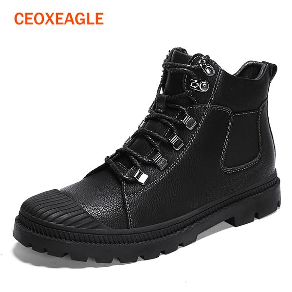 black genuine leather autumn men boots winter ankle fashion lace up boots male outdoor working men shoes
black genuine leather autumn men boots winter ankle fashion lace up boots male outdoor working men shoes