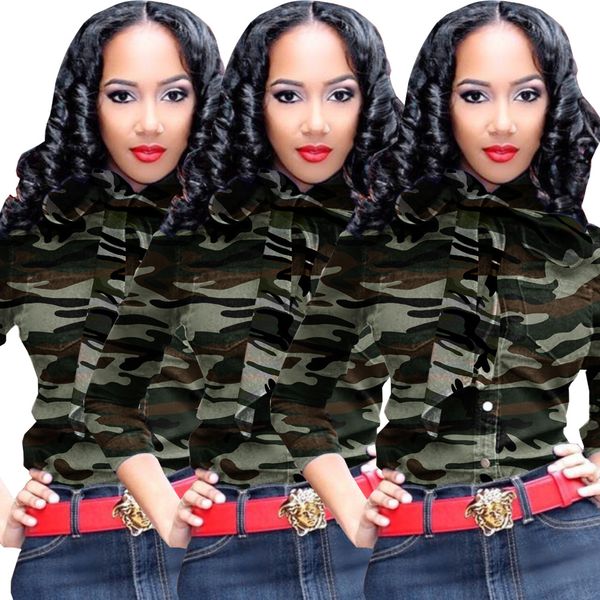 fashion women long sleeves blouses bandage camouflage print single breast casual club party denim short shirts blusas, White
fashion women long sleeves blouses bandage camouflage print single breast casual club party denim short shirts blusas, White