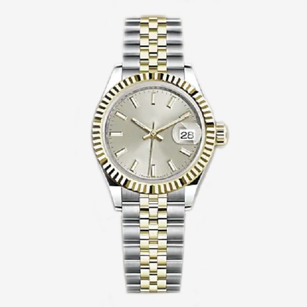 9 stytle automatic watch women watch 28mm wristwatches fashion wristwatch for women jubilee stainless steel strap folding buckle, Slivery;brown
9 stytle automatic watch women watch 28mm wristwatches fashion wristwatch for women jubilee stainless steel strap folding buckle, Slivery;brown