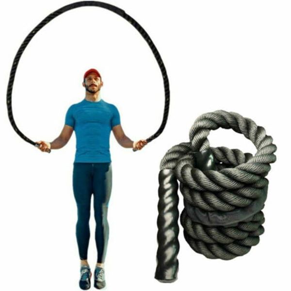 fitness weighted jump rope 25mm heavy battle skipping ropes power training multifunction fitness equipments tools
fitness weighted jump rope 25mm heavy battle skipping ropes power training multifunction fitness equipments tools