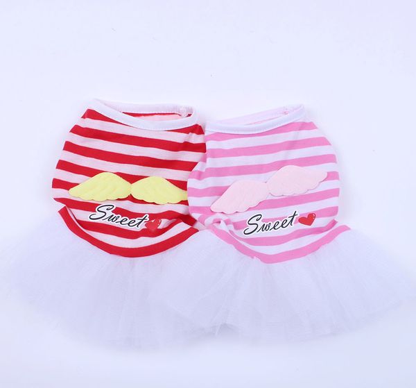 girl dog cat dress shirt striped angel design pet puppy skirt clothes apparel 2 colours 5 sizes
girl dog cat dress shirt striped angel design pet puppy skirt clothes apparel 2 colours 5 sizes