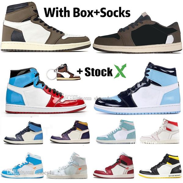 1 high travis scotts low fearless obsidian mens basketball shoes spiderman unc 1s chicago banned bred toe men sport designer sneakers 
1 high travis scotts low fearless obsidian mens basketball shoes spiderman unc 1s chicago banned bred toe men sport designer sneakers