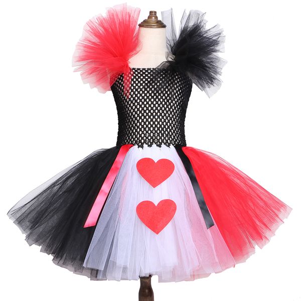red black white queen of heart tutu dress alice in wonderland fancy party costumes for girls kids halloween birthday dress 2-12y y190518, Red;yellow
red black white queen of heart tutu dress alice in wonderland fancy party costumes for girls kids halloween birthday dress 2-12y y190518, Red;yellow