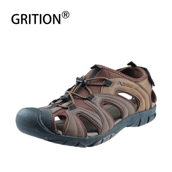 grition close cap men outdoor sandals summer lightweight flat shoes leather quick-drying trekking beach shoes big size 2019
grition close cap men outdoor sandals summer lightweight flat shoes leather quick-drying trekking beach shoes big size 2019