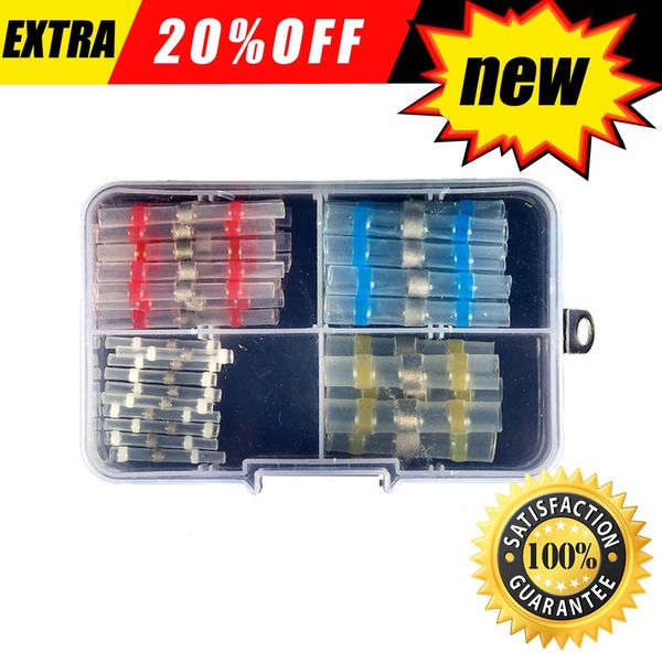 waterproof solder ring heat shrinkable terminal solder socket terminal block 50pcs combination boxed
waterproof solder ring heat shrinkable terminal solder socket terminal block 50pcs combination boxed