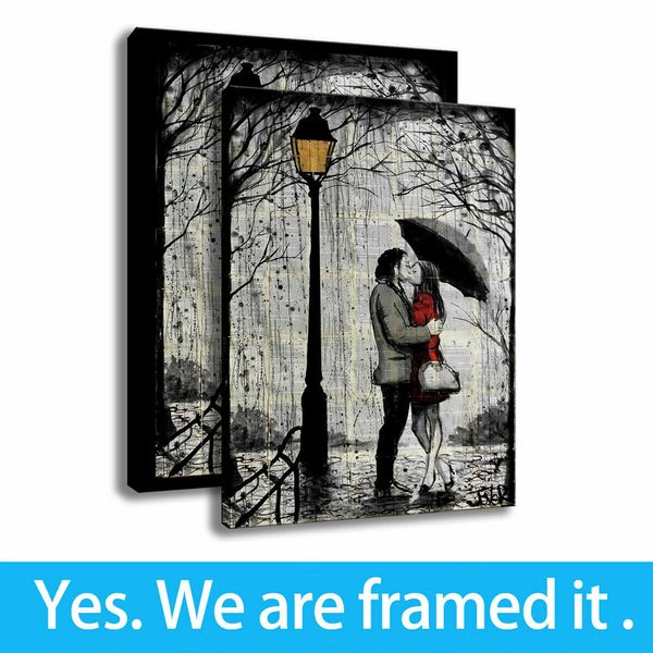 hd prints porch wall decor street couple kiss ink paintings on canvas art - ready to hang - framed
hd prints porch wall decor street couple kiss ink paintings on canvas art - ready to hang - framed