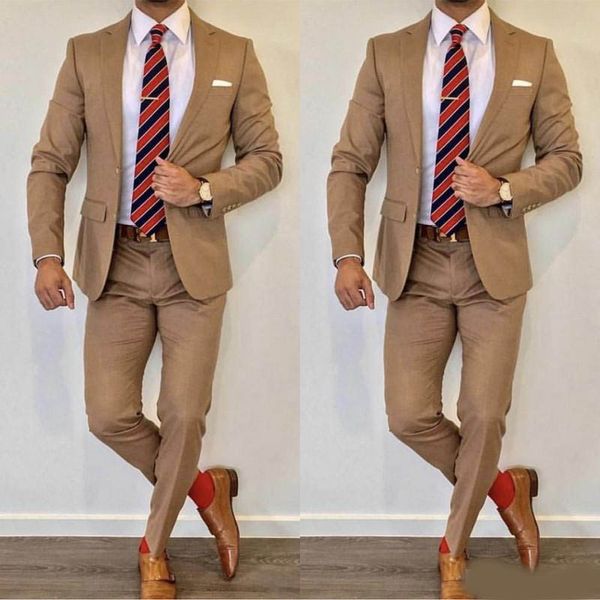 2020 brown wedding tuxedos notche lapel slim fit back vent groomsmen mens suits 2 piece suit(jacket+pants +tie, Black;gray
2020 brown wedding tuxedos notche lapel slim fit back vent groomsmen mens suits 2 piece suit(jacket+pants +tie, Black;gray
