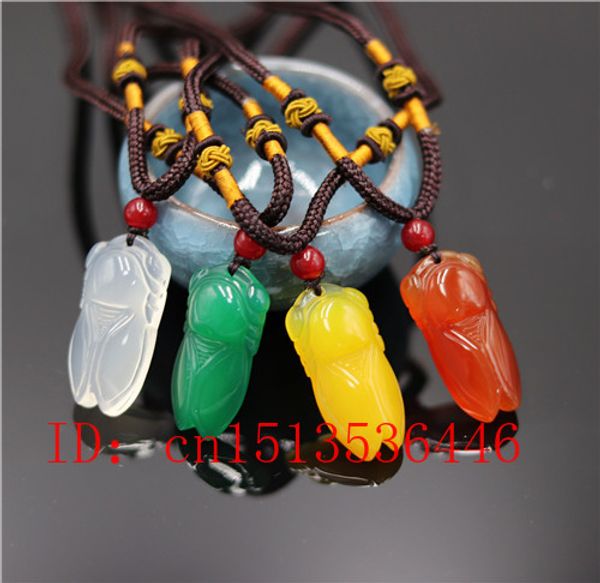 natural agate cicada pendant beads necklace charm jewellery fashion accessories hand-carved man woman luck amulet gifts, Silver
natural agate cicada pendant beads necklace charm jewellery fashion accessories hand-carved man woman luck amulet gifts, Silver