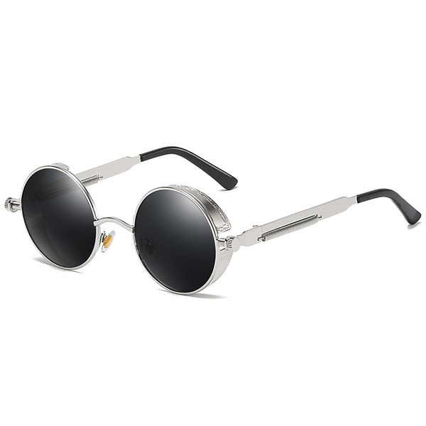 2020 cool fashion steampunk style round sunglasses leather side shield brand design sun glasses, White;black
2020 cool fashion steampunk style round sunglasses leather side shield brand design sun glasses, White;black