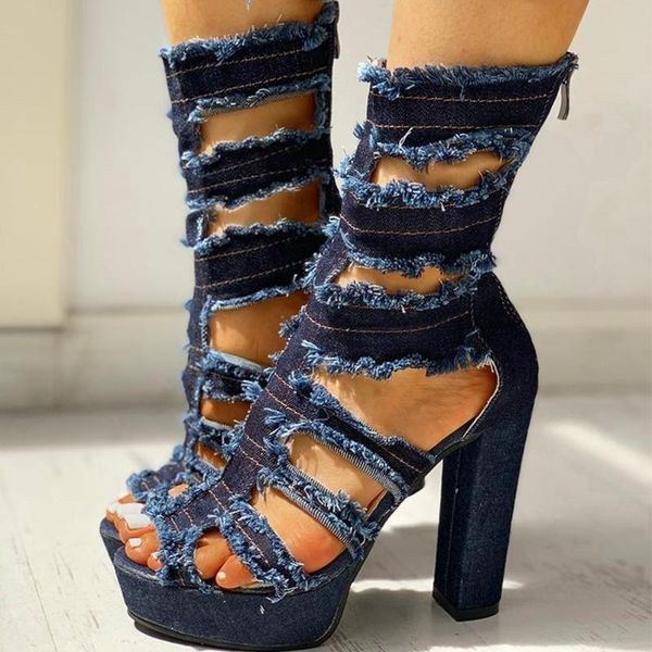 karin square high heels elegant 2020 platform fashion denim mid calf gladiator sandals summer shoes women, Black
karin square high heels elegant 2020 platform fashion denim mid calf gladiator sandals summer shoes women, Black