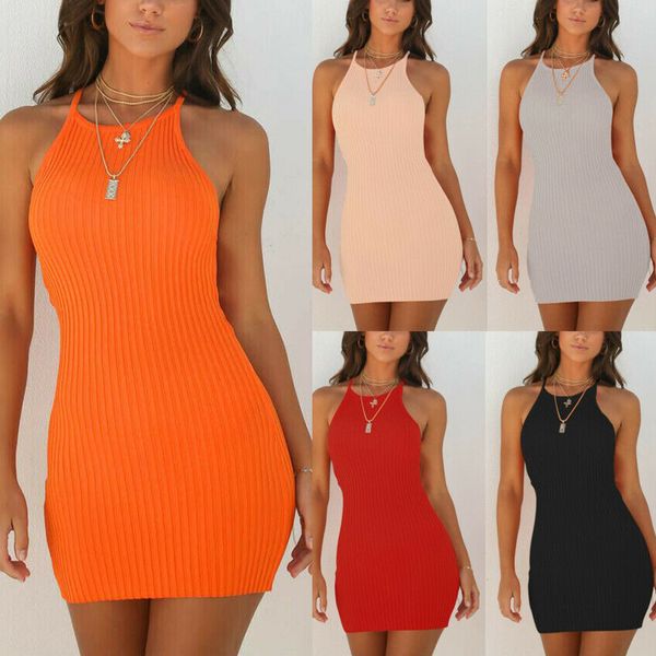 newly summer party fashion women dress 2 style sleeveless o-neck solid skinny high waist mini dress sundress, Black;gray
newly summer party fashion women dress 2 style sleeveless o-neck solid skinny high waist mini dress sundress, Black;gray