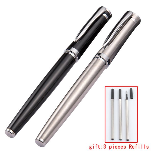 1 pen + 3 refills) full metal business writing ballpoint pen black ink roller ball pens canetas office school supplies 2003, Blue;orange
1 pen + 3 refills) full metal business writing ballpoint pen black ink roller ball pens canetas office school supplies 2003, Blue;orange