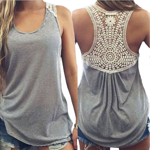 ljcuiyao summer women plus size tank sleeveless tank lace vest hollow out ladies fitness casual o-neck patchwork clothes, White
ljcuiyao summer women plus size tank sleeveless tank lace vest hollow out ladies fitness casual o-neck patchwork clothes, White