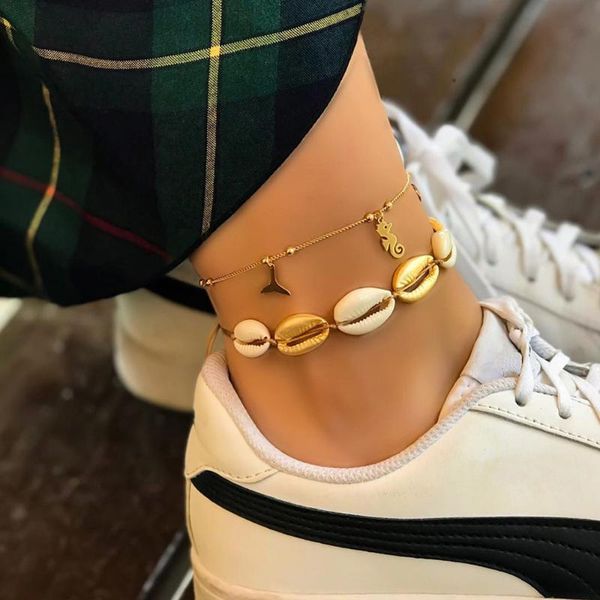 new bohemian shell conch seahorse whale tail anklet bracelets women beach gold color ankle chain foot bracelet summer jewelry, Red;blue
new bohemian shell conch seahorse whale tail anklet bracelets women beach gold color ankle chain foot bracelet summer jewelry, Red;blue