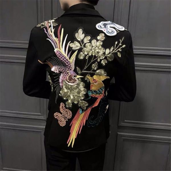 punk style blazers blazers single western embroidered suit designer man's suit self-cultivation trend embroidery, White;black
punk style blazers blazers single western embroidered suit designer man's suit self-cultivation trend embroidery, White;black