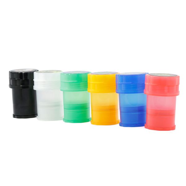 Бутылка Grinder 6 цветов водонепроницаемого Air Tight Medical Grade Пластикового истирание табачного Herb С 3layer 60MM Пластиковых Tobacco хранения
Бутылка Grinder 6 цветов водонепроницаемого Air Tight Medical Grade Пластикового истирание табачного Herb С 3layer 60MM Пластиковых Tobacco хранения