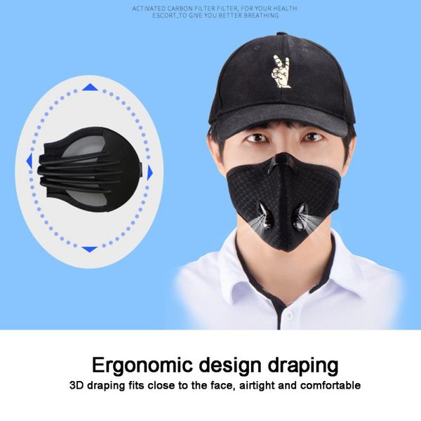 outdoor mask sporting riding activated carbon mask reusable dustproof face masks for running, Black
outdoor mask sporting riding activated carbon mask reusable dustproof face masks for running, Black