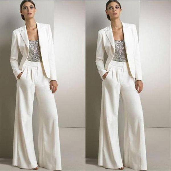 white three pieces mother of the bride pant suits for silver sequined wedding guest dress plus size dresses with jackets, Black;red
white three pieces mother of the bride pant suits for silver sequined wedding guest dress plus size dresses with jackets, Black;red