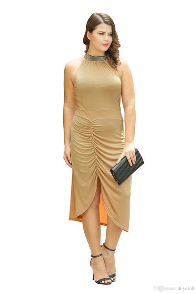 party dresses women's clothing fork opening summer big code khaki wear asymmetry halter cultivate oneself bare shoulder and sleeve, White;black
party dresses women's clothing fork opening summer big code khaki wear asymmetry halter cultivate oneself bare shoulder and sleeve, White;black