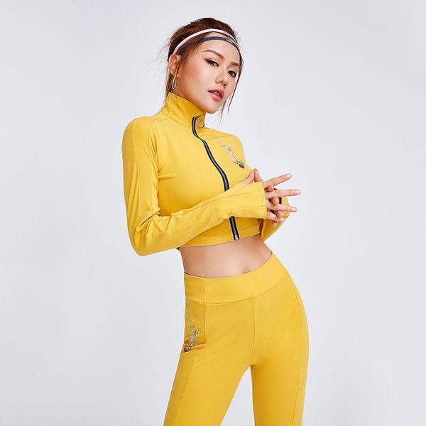 2020 new sports two-piece fitness clothes women's long-sleeved stand collar sports suit fitness suit solid color 100% cotton yoga cloth, White;red
2020 new sports two-piece fitness clothes women's long-sleeved stand collar sports suit fitness suit solid color 100% cotton yoga cloth, White;red