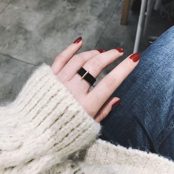 1pcs black glue enamel women's rings gothic brand new original titanium steel rings jewelry accessories send girlfriend gifts, Slivery;golden
1pcs black glue enamel women's rings gothic brand new original titanium steel rings jewelry accessories send girlfriend gifts, Slivery;golden