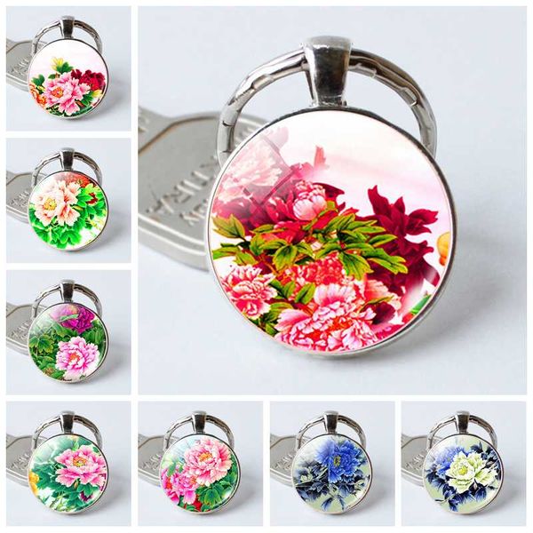 2020 popular chinese painting peony keychain peony flowers convex round edge keychain beautiful jewelry birthday gift king of fl, Silver
2020 popular chinese painting peony keychain peony flowers convex round edge keychain beautiful jewelry birthday gift king of fl, Silver