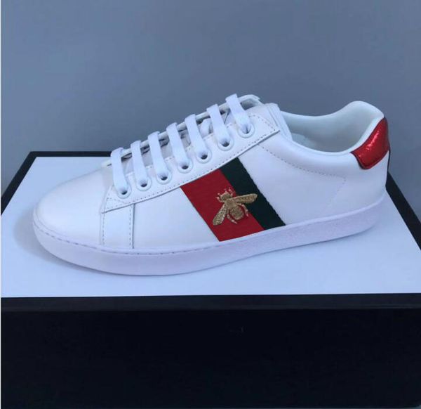 New fa hion embroidered white bee tiger hoe luxury de igner hoe ace genuine leather de igner neaker men women ca ual hoe ize 35 46
New fa hion embroidered white bee tiger hoe luxury de igner hoe ace genuine leather de igner neaker men women ca ual hoe ize 35 46
