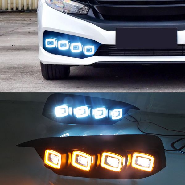 1 pair car led drl daytime running light daylight with turn yellow signal night blue for honda civic 2017 2018
1 pair car led drl daytime running light daylight with turn yellow signal night blue for honda civic 2017 2018