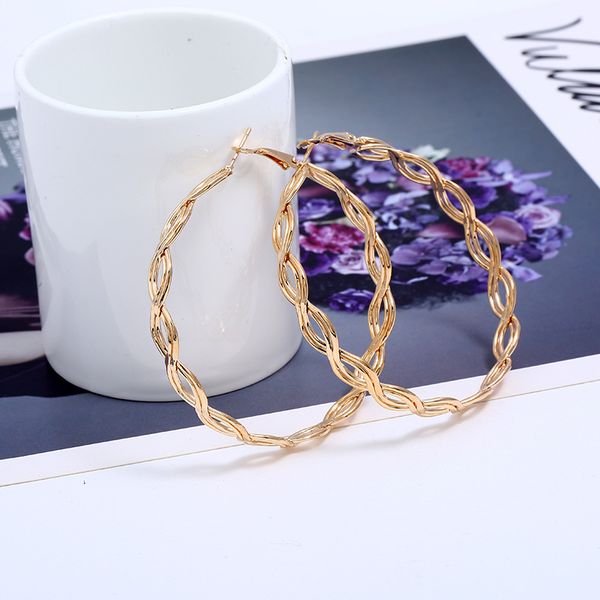 1 pair exaggeration hoop earrings big circle earrings basketball brincos party loop for women jewelry 80mm, Golden;silver
1 pair exaggeration hoop earrings big circle earrings basketball brincos party loop for women jewelry 80mm, Golden;silver