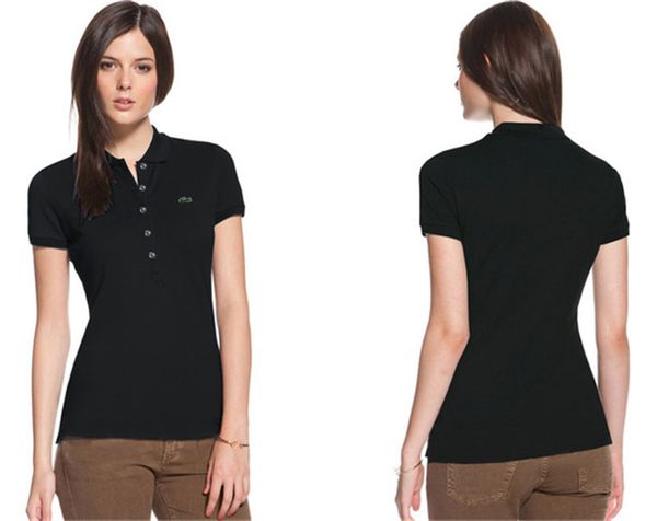 womens polo shirt lapel five buttons woman short-sleeved polo femme solid embroidery crocodile polos shirt summer clothing camiseta 20ss hot, White
womens polo shirt lapel five buttons woman short-sleeved polo femme solid embroidery crocodile polos shirt summer clothing camiseta 20ss hot, White