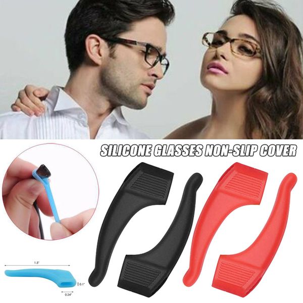 1 pair comfy anti-slip glasses retainers silicone accessories sleeve ear hook for sports working a66, Silver
1 pair comfy anti-slip glasses retainers silicone accessories sleeve ear hook for sports working a66, Silver