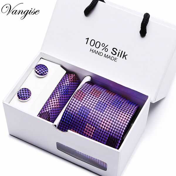 new plaid men ties set extra long size 145cm8cm necktie navy blue paisley silk jacquard woven neck tie suit wedding party c190110, Blue;purple
new plaid men ties set extra long size 145cm8cm necktie navy blue paisley silk jacquard woven neck tie suit wedding party c190110, Blue;purple