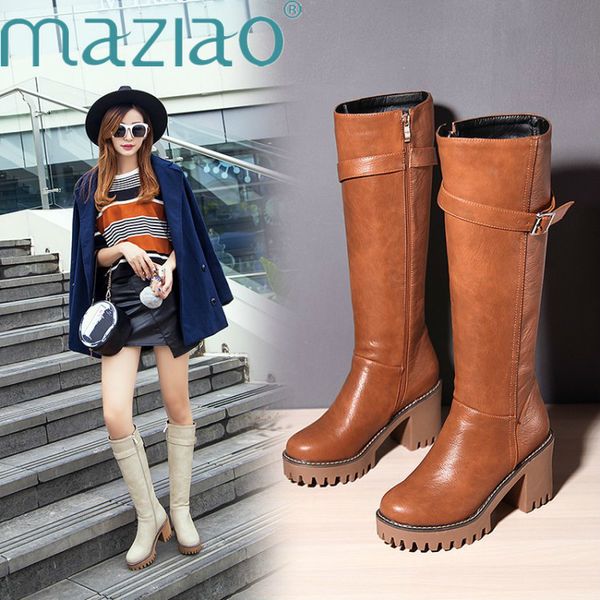 big size 34-43 autumn winter boots women round toe zip platform high heels shoes buckle knee high boots women 2019 new maziao, Black
big size 34-43 autumn winter boots women round toe zip platform high heels shoes buckle knee high boots women 2019 new maziao, Black
