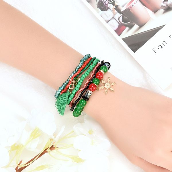 bohemian fashion handmade snowflake bracelet women grey rope chain bracelets jewelry multilayer stack bracelet christmas gift, Black
bohemian fashion handmade snowflake bracelet women grey rope chain bracelets jewelry multilayer stack bracelet christmas gift, Black