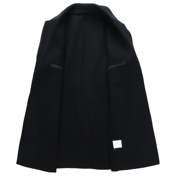 autumn and winter new fashion business casual slim 100% wool coat/men's long suit collar wool coat, Black
autumn and winter new fashion business casual slim 100% wool coat/men's long suit collar wool coat, Black