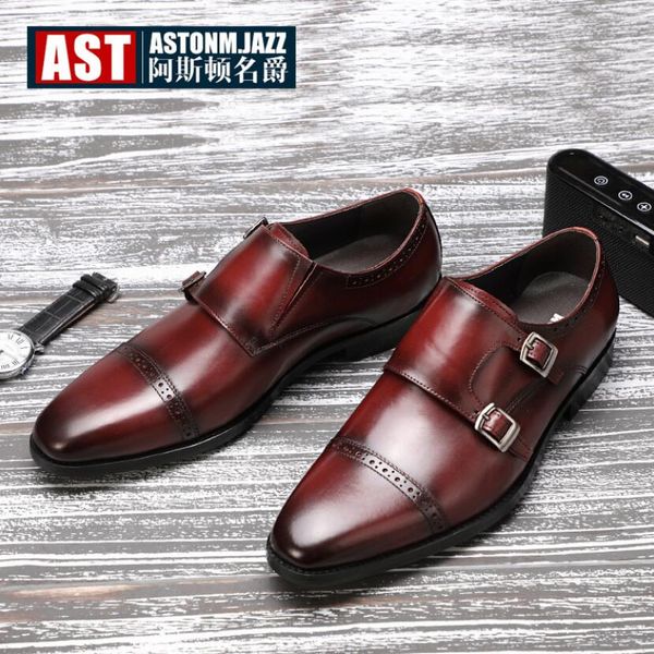 men's leather casual shoes' genuine leather dress shoes men formal wedding shoe loafers casual shoes men plus size 45 monk strap, Black
men's leather casual shoes' genuine leather dress shoes men formal wedding shoe loafers casual shoes men plus size 45 monk strap, Black