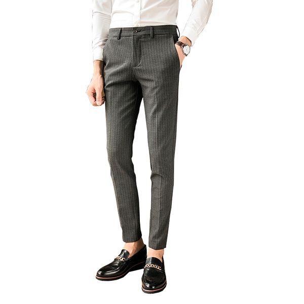 men's suit pants 2020 new korean trend british slim fit leisure pants business leisure joker stripes suit, White;black
men's suit pants 2020 new korean trend british slim fit leisure pants business leisure joker stripes suit, White;black