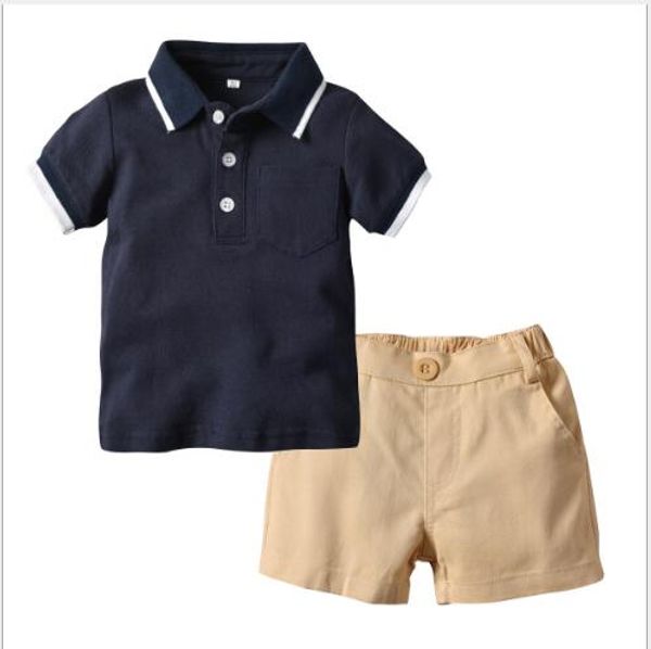 2019 new selling children's wear children's polo t-shirt short sleeve short pants set manufacturer ordered a replacement 70-130cm, White
2019 new selling children's wear children's polo t-shirt short sleeve short pants set manufacturer ordered a replacement 70-130cm, White