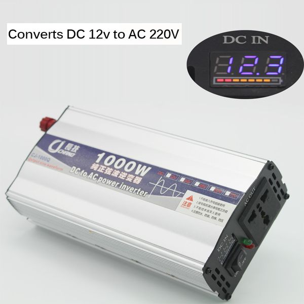 lcd displayinverter 12v/24vto 220v 1000w voltage transformer pure sine wave power inverter dc12v to ac 220v converter
lcd displayinverter 12v/24vto 220v 1000w voltage transformer pure sine wave power inverter dc12v to ac 220v converter