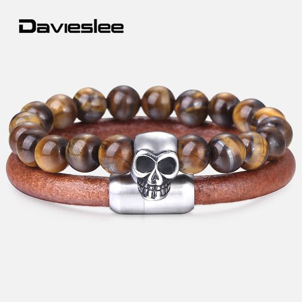 stainless steel men bracelets charm wristband yellow tiger eye stone leather bracelet for men jewelry gift male 2pcs/set ldlbf37, Black
stainless steel men bracelets charm wristband yellow tiger eye stone leather bracelet for men jewelry gift male 2pcs/set ldlbf37, Black