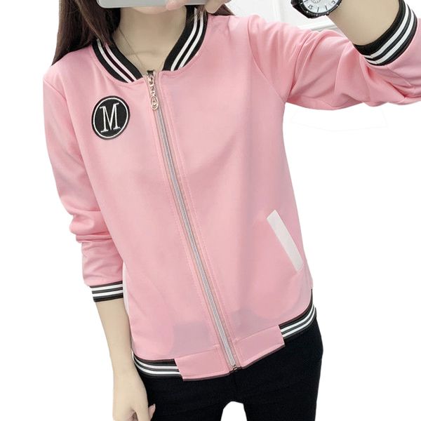 womens jackets coats plus size female baseball uniform 2019 autumn winter loose casual korean version outerwear new fashion, Black;brown
womens jackets coats plus size female baseball uniform 2019 autumn winter loose casual korean version outerwear new fashion, Black;brown