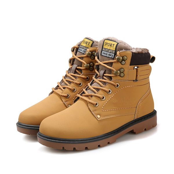 men's boots fashion super warm winter shoes outdoor men casual snow boots keep ankle, Black
men's boots fashion super warm winter shoes outdoor men casual snow boots keep ankle, Black